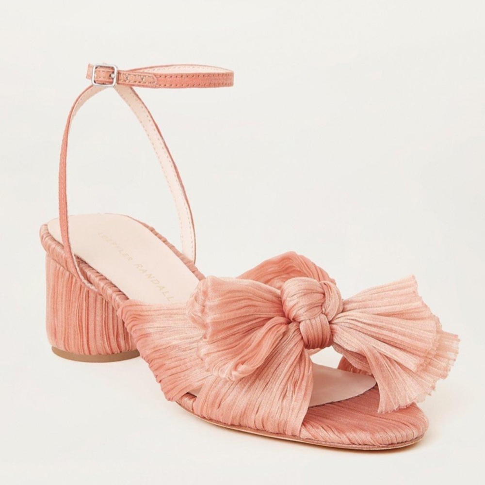 Loeffler Randall Bow Low Heel Bermuda Pink